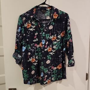 P2P 22" Floral Women's Top - Multicolor